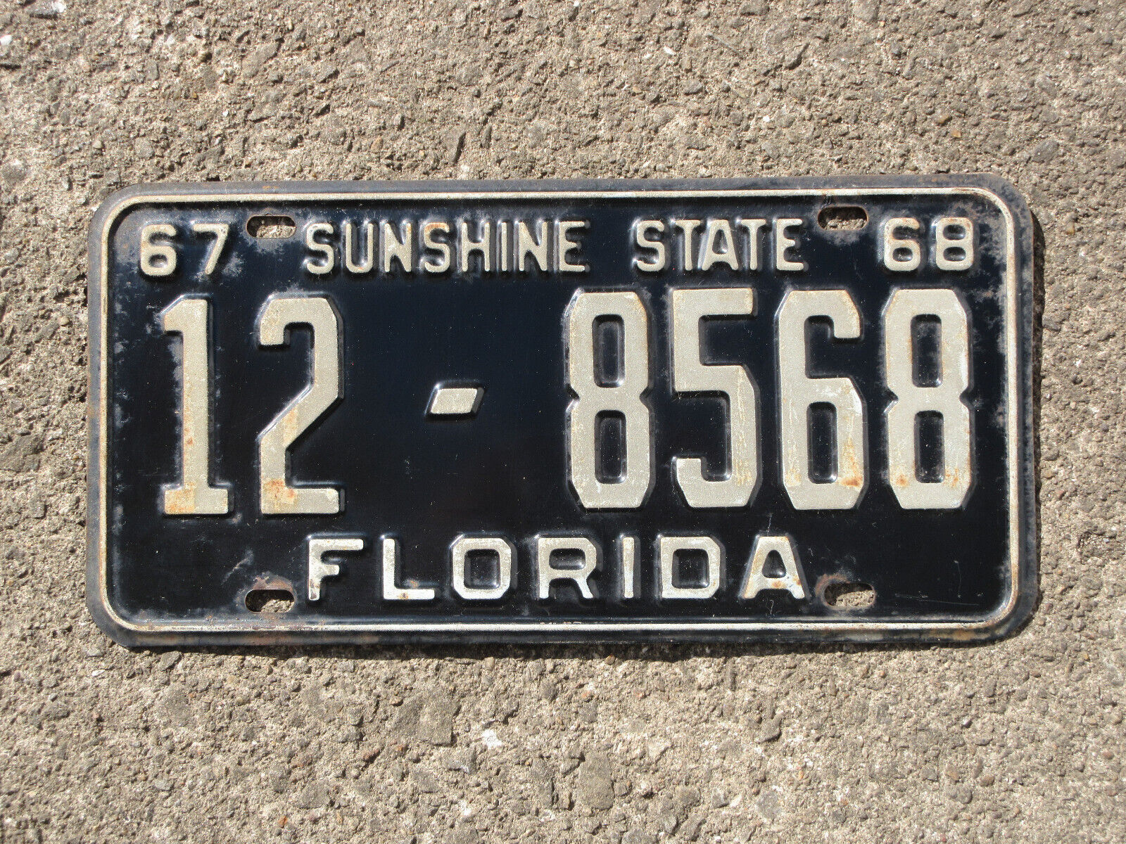 1967 Florida License Plate Lake County 1968 12 8568 Fla Chevrolet Chevy Ford Fl
