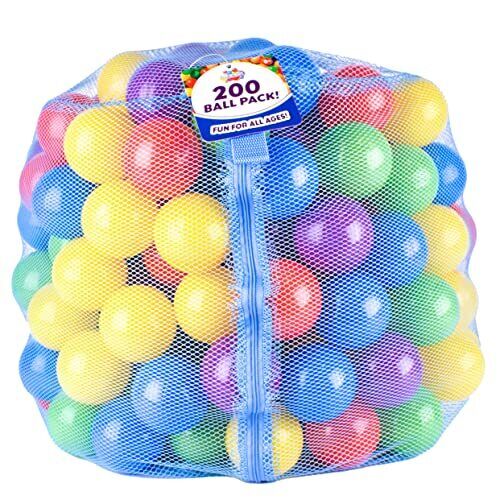 200 Ball Pit Balls For Kids â€“ Plastic Ball Refill Pack For Kids | Phthalate A