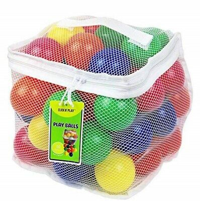 Click N Play Pack Of 50 Crush Proof Plastic Play Balls