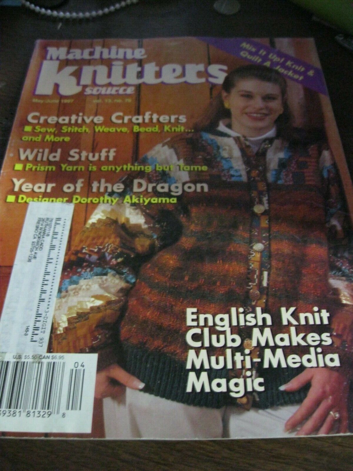 Craft Knitting Magazines - "machine Knitters Source" Volume 13 Number 78