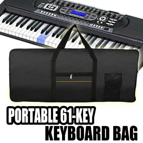Portable Electric 61 Key Keyboard Piano Organ Carry Bag Case Waterproof Oxford