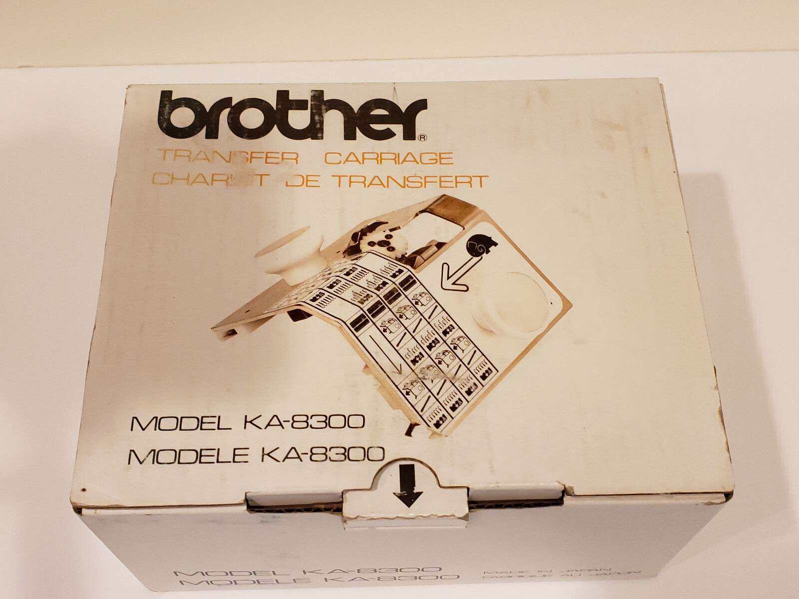 Brother Transfer Carriage Model Ka-8300 Knitting Machine w/ Box & Instructions