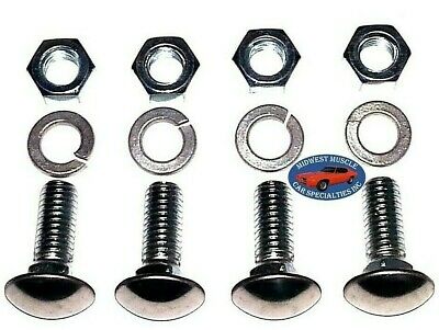 Gm Gmc 7/16-14x1-1/4" Stainless Capped Round Head Front Rear Bumper Bolts 4pcs A