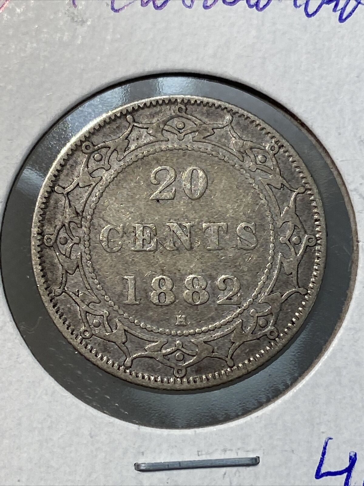 1882 Newfoundland 20 Cents