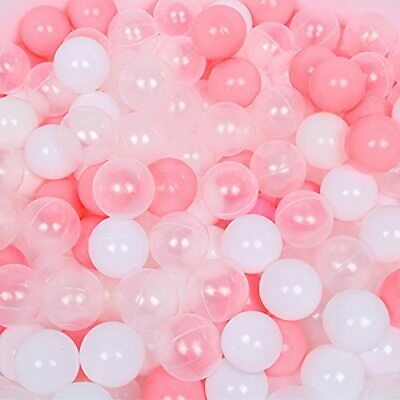 Pack Of 100 Ball Pit Balls For Kids Plastic Toy Balls - Baby Or Toddler Ball