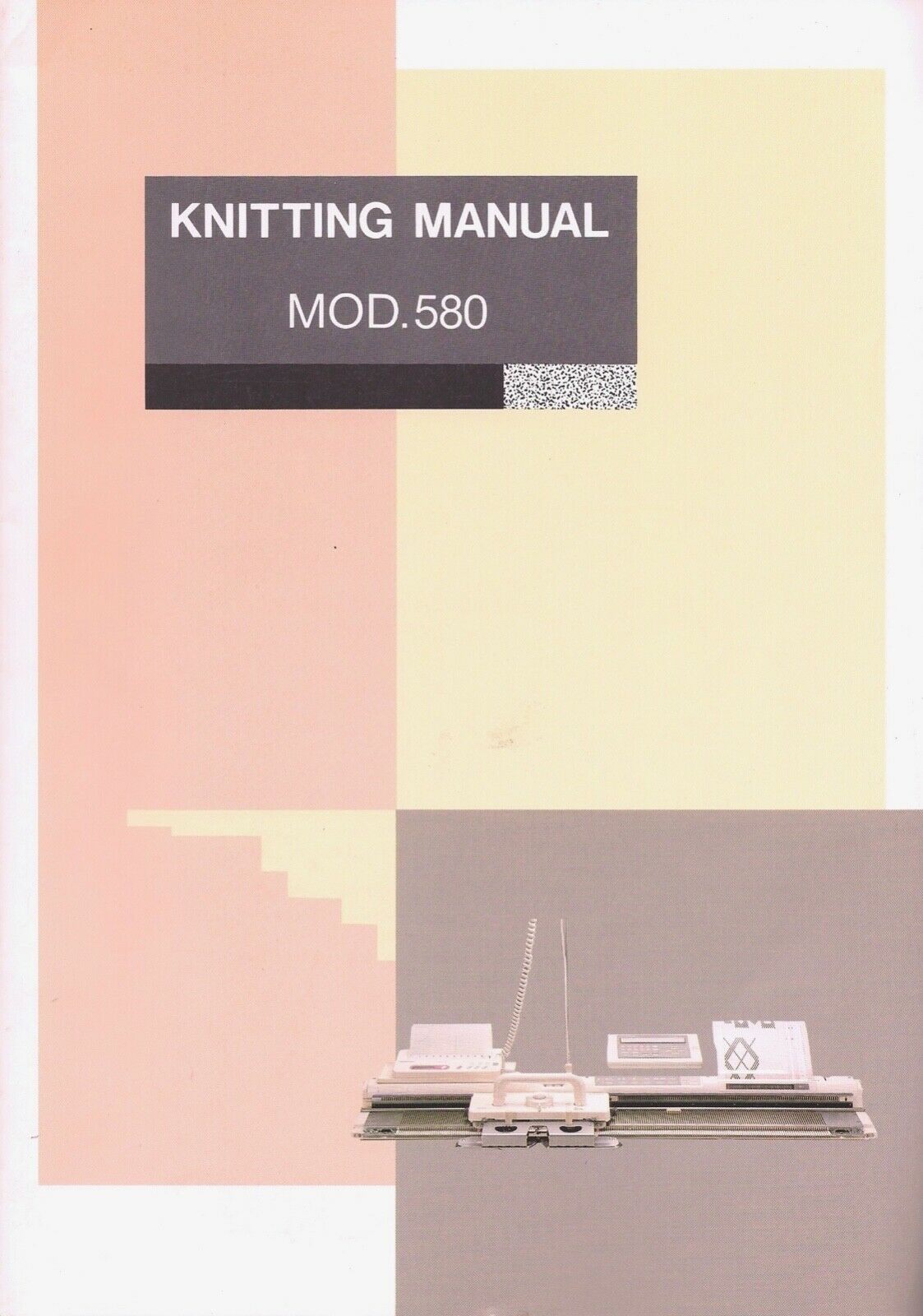 Silver Reed Sk580 Std. Gauge Elec. Knitter - Knitting Manual *new* Mfg Orig