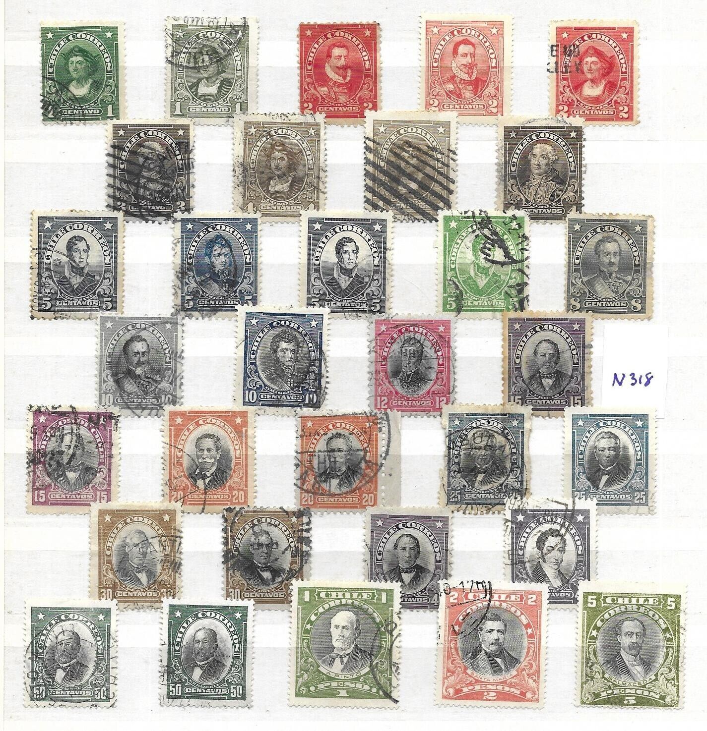 Chile Stamps (n318)