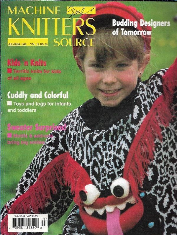 Machine Knitters Source Jul Aug 1993 Magazine Toys & Togs For Infants Toddlers