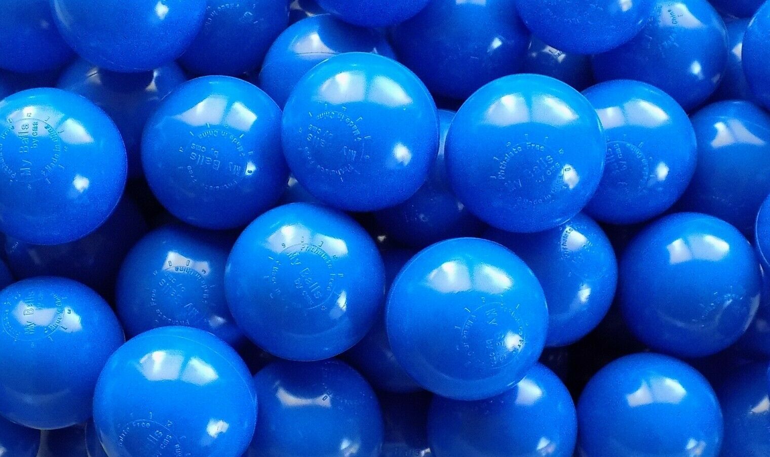 300 Jumbo Size 3" Blue Color Heavy Duty Commercial Grade Plastic Ball Pit Balls