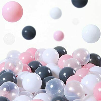 Pit Balls - Pack Of 100 Phthalate & Bpa Free Pink+dark Gray+white+crystal