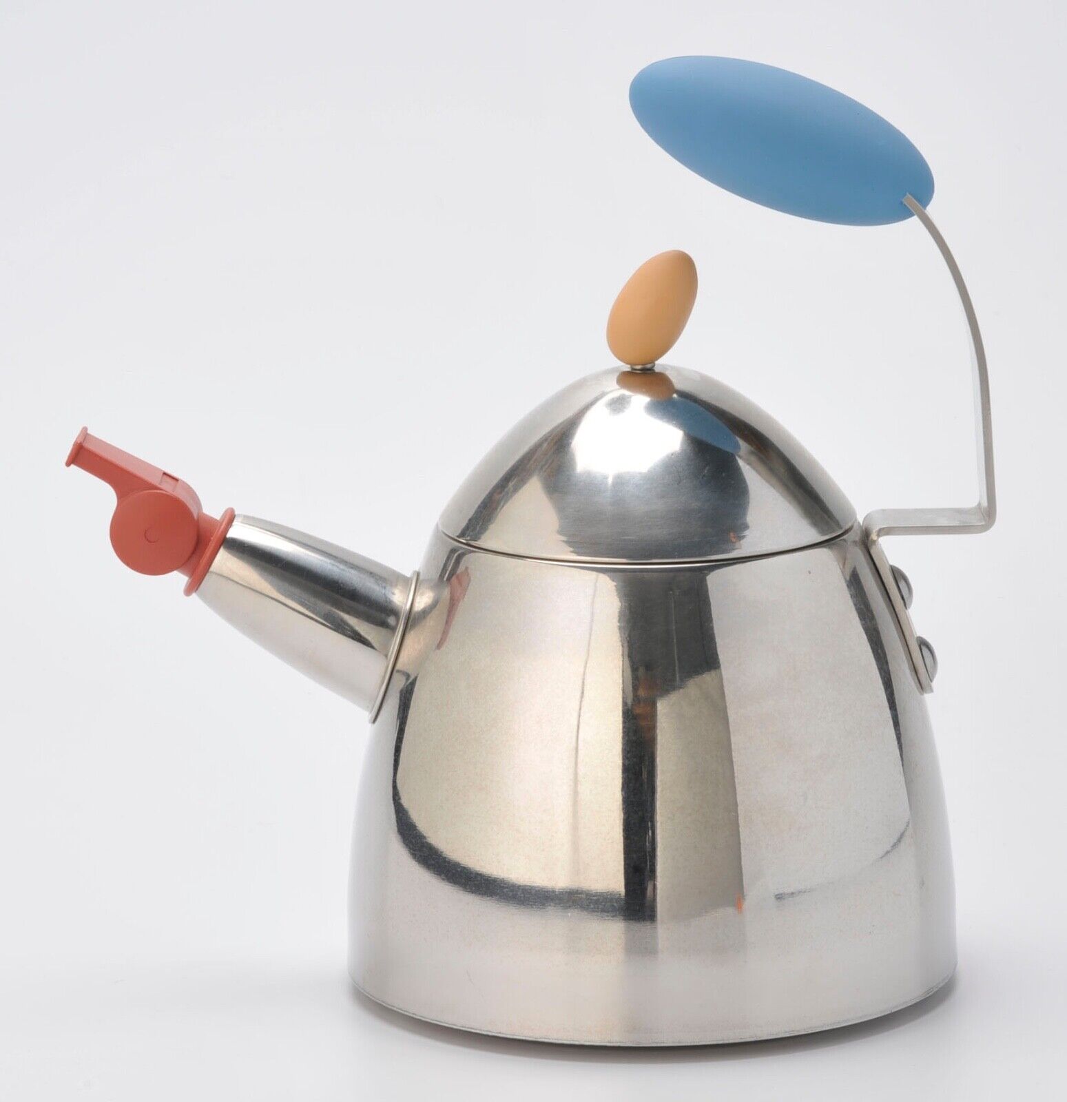 Vintage Michael Graves Stainless Steel Tea Kettle With Whistle Spout Teapot 3 Qt