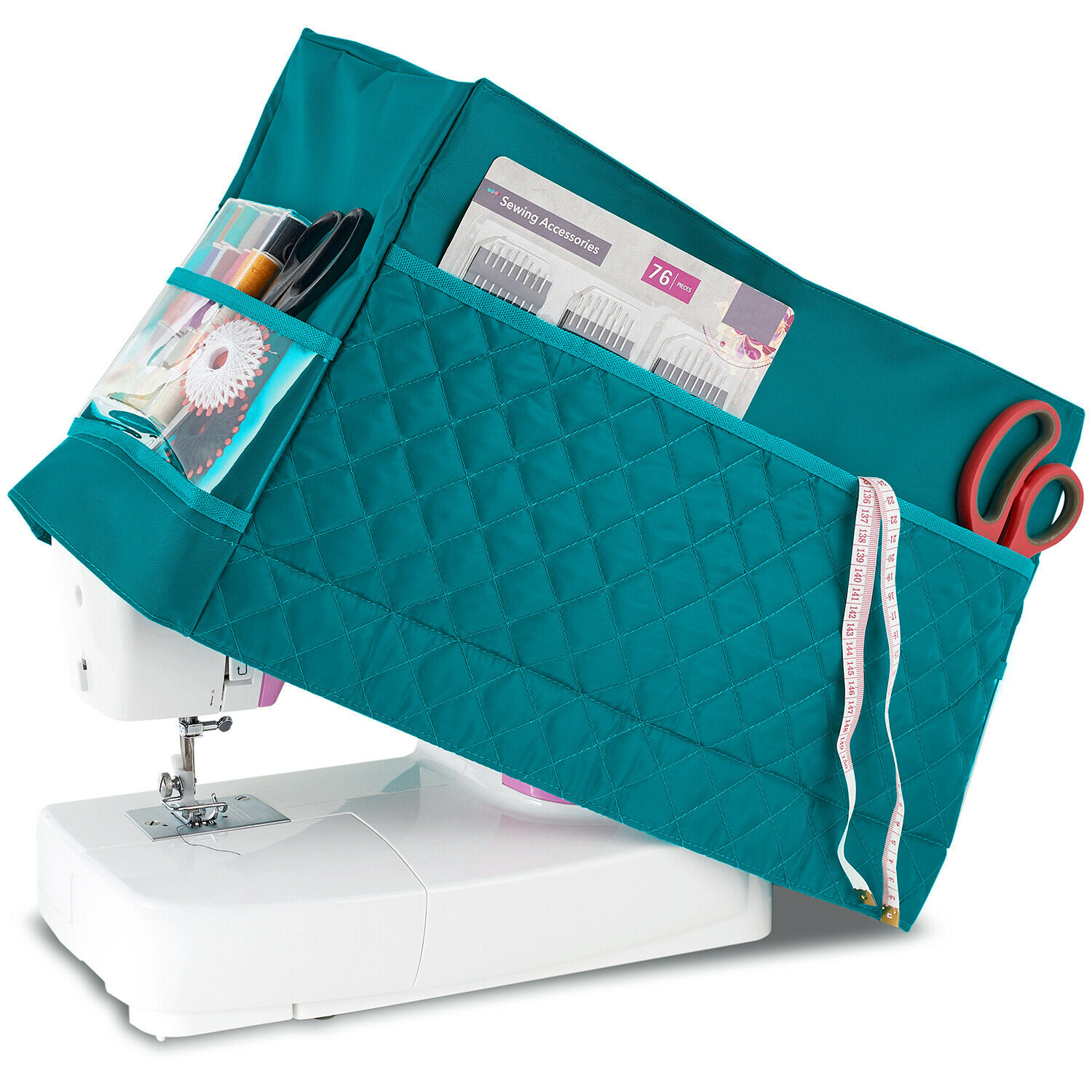 Sewing Machine Dust Cover For Most Standard Singer & Brother Machine (turquoise)