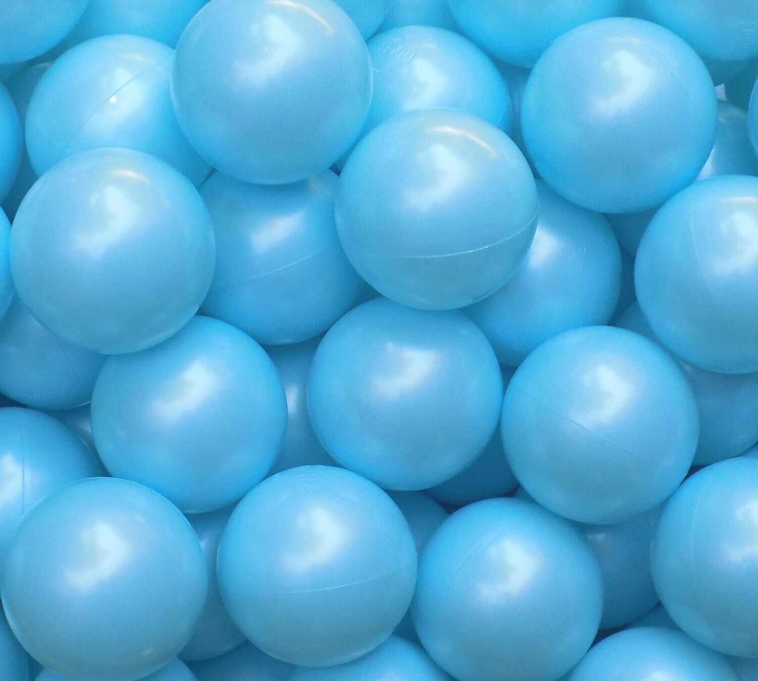 100 Jumbo 3" Macaron-blue (baby-blue) Color Hd Commercial Grade Ball Pit Balls