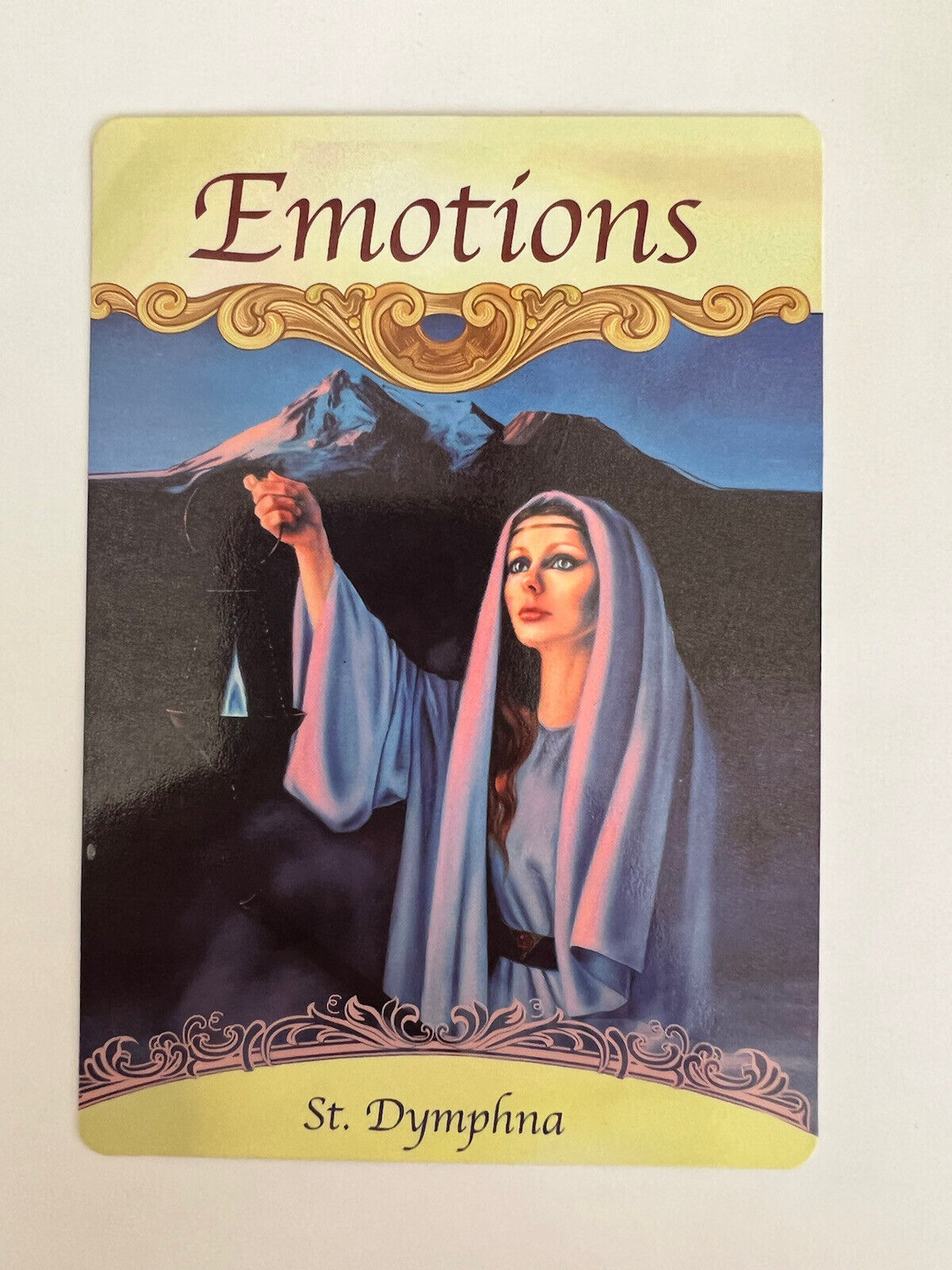 St Dymphna Emotions Oracle Card Single Card Only
