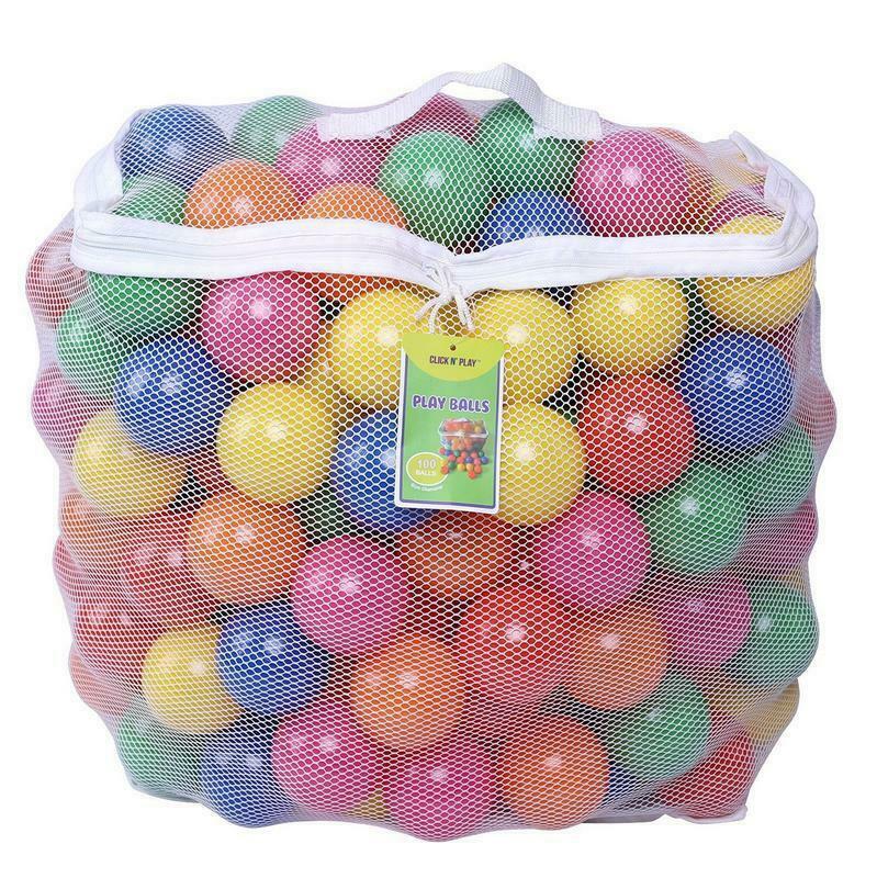 Click N' Play Pack Of 100 Phthalate Free Pba Free Crush Proof Plastic Ball, Pit