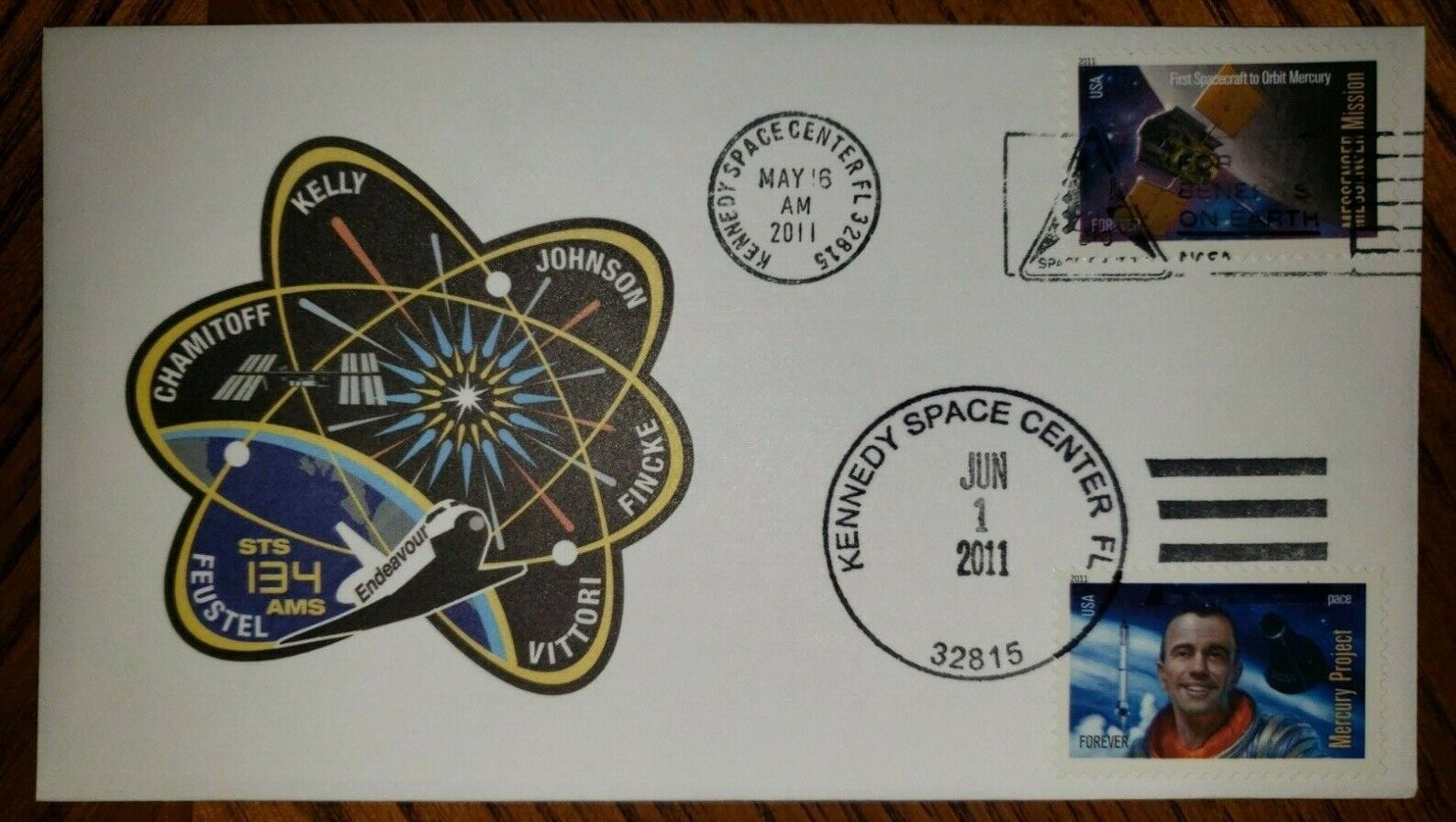 Space Shuttle Endeavor Sts-134 Launch And Landing Cached Cover Us# 4528-7