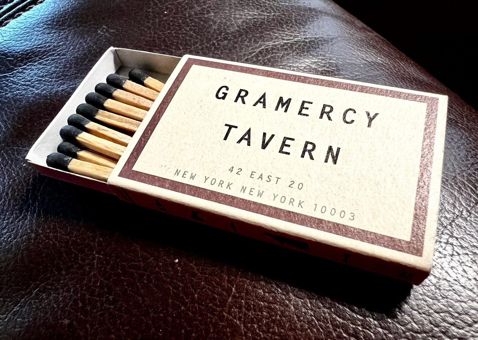 Gramercy Tavern, New York City, Full Unstruck Matchbook