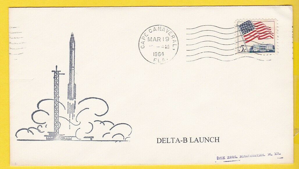 Delta B Rocket Launch Cape Canaveral Florida May 19,  1964