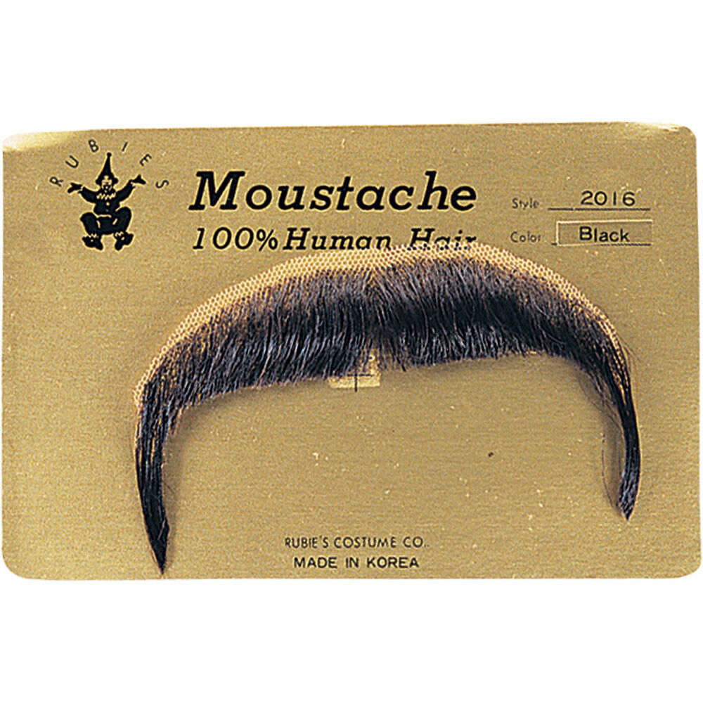 Human Hair Zapata Moustache Mexican Cowboy Costume Mustache Toupee Tape 2016