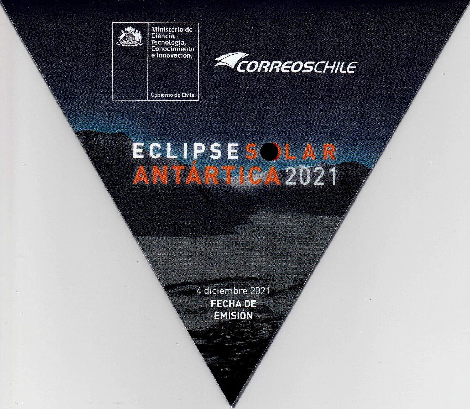 Chile 2021 Brochure Antarctica Total Solar Eclipse No Stamp - In Spanish