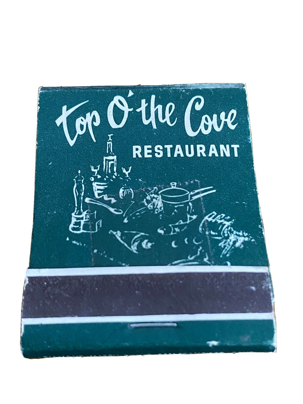 Vintage Full Matchbook - Top O’ The Cove Restaurant - La Jolla, California